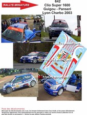 DECALS 1/43 REF 0642 Renault