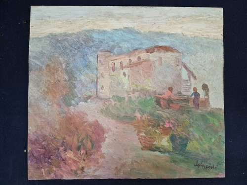 Dipinto olio tavola - dipinto,