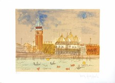 Luca Giovagnoli - Veduta Veneziana -  Serigrafia firmata e numerata