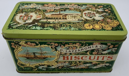 Scatola latta biscuts - scatola,
