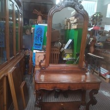 Antica console specchiera da - console,