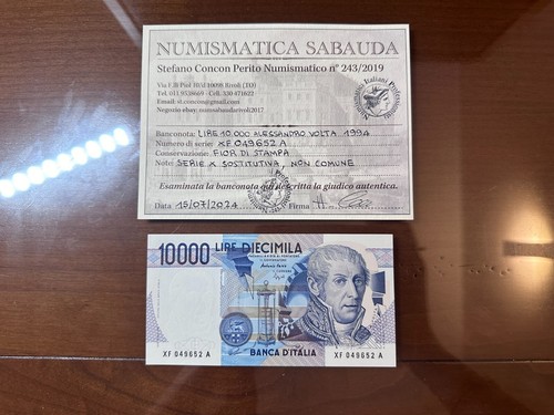 Banconota lire 10000 volta - lire,