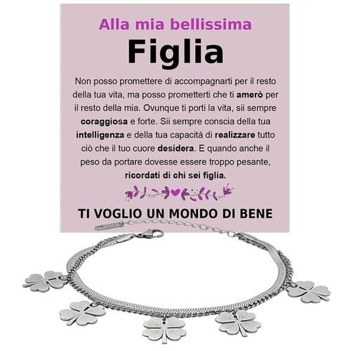Bracciale donna mia - donna, figlia