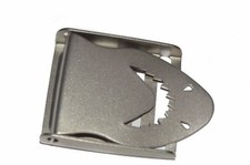 FIBIA PER CINTURA STILE MARINE  BELT BUCKLE ACCIAIO INOX SHARK DESIGN 5 CM