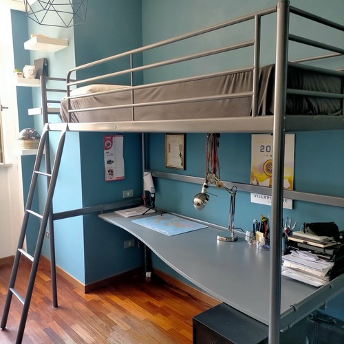 Letto soppalco metallo - a, in