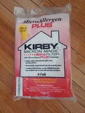 Kirby Micron Magic MicroAllergen Plus Sacchetti Filtro Sottovuoto HEPA, Confezione da 6, Stile F
