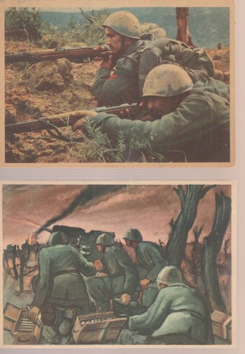 2ww lotto sei cartoline - sei,