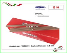 ELETTRODI SALDATURA RUTILICI 2.5 x 300 TIPO RUTILICO ROSSO PZ 275 SIDERARCO