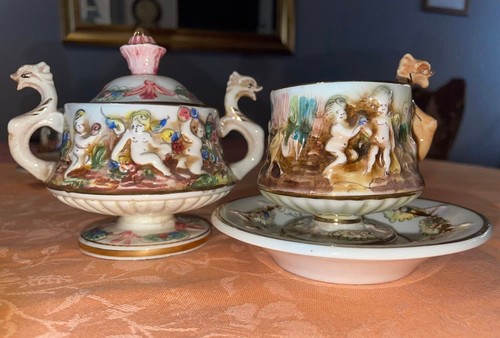Set tazzine capodimonte - capodimonte, oro