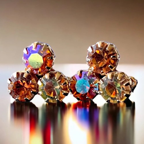 Orecchini clip bianchi - , strass