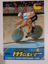CARTOLINA FRANCESCO MOSER MEXICO CITY km/h 51.151 RECORD DELL'ORA