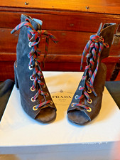 Stivaletti Spuntati PRADA velluto bli