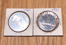 1981 Canada Coins $1 One