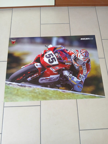 Poster vintage official ducati - official,