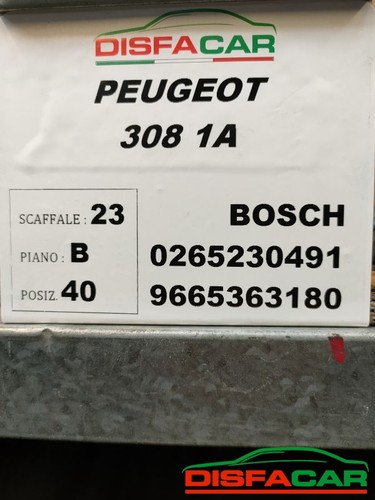 Centralina abs peugeot 308 - peugeot, 1a