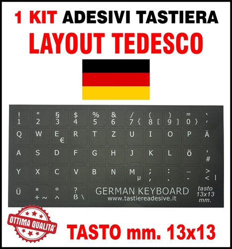 Adesivi tastiera layout - tastiera,