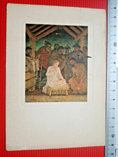 Cartolina illustratori  Vanni Rossi Natività di Gesù Milano Niguarda