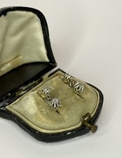 B/O Dormeuses en Or 18K et Platine / Diamants / Réf MP2613