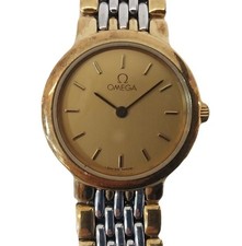 Omega De Ville 18k Combo Quartz Ladies Watch 22mm 142719455