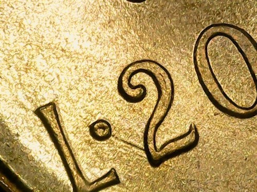 Lire 1976 errore linea in - 20,