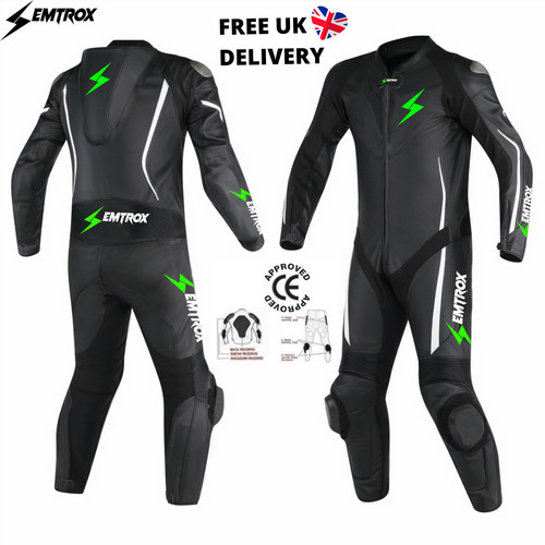 Tuta moto racing pelle - pelle, di