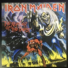 IRON MAIDEN - The number of the beast  vinyl + Poster