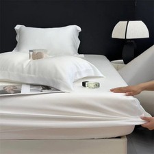 Lenzuolo con angoli in seta di gelso naturale coprimaterasso lenzuola con fascia elastica