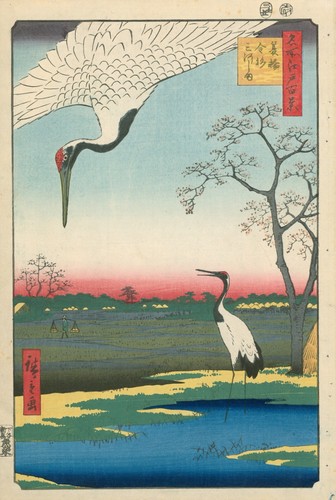 Bird japan art print vintage - bird,