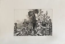 Rudi Gorog acquaforte del 1972 La Maga 37x32 firmata numerata datata