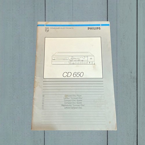Philips 650 manuale - philips, cd