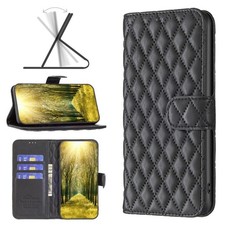 Diamond Lattice Wallet Pelle