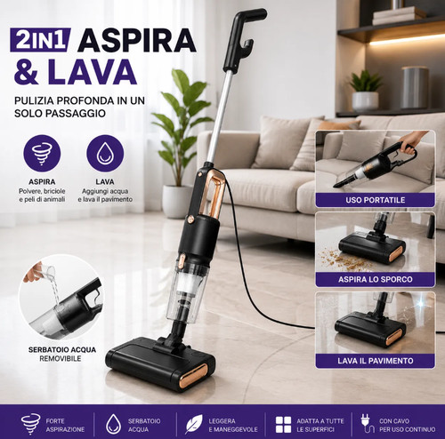 Aspirapolvere lavapavimenti - aspirapolvere,