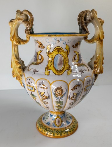 Antico vaso urna - , maiolica