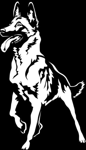 Adesivo malinois - adesivo,