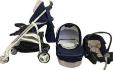 Inglesina Trilogy - Passeggino, Ovetto & Culla - blu/bianco