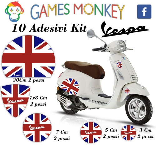 Adesivi moto vespa - kit, piaggio
