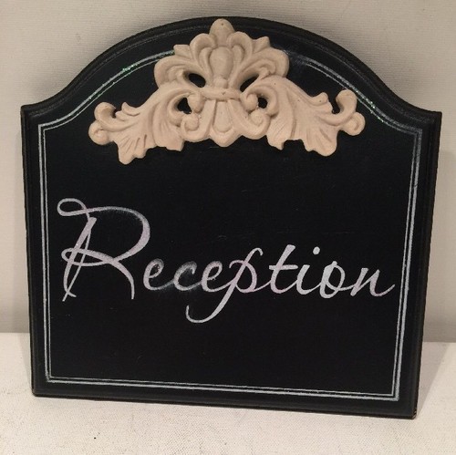 Targa legno reception - legno, "reception"
