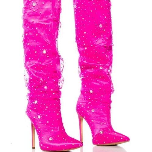 Stivaletto fucsia azalea - fucsia,