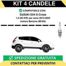 KIT 4 CANDELE per SUZUKI SX4