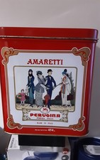 Scatola Latta Vintage AMARETTI PERUGINA