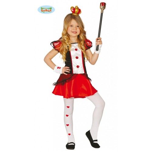 Costume regina cuori bambina - regina,