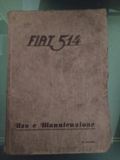 Libretto manuale Fiat 514 Uso