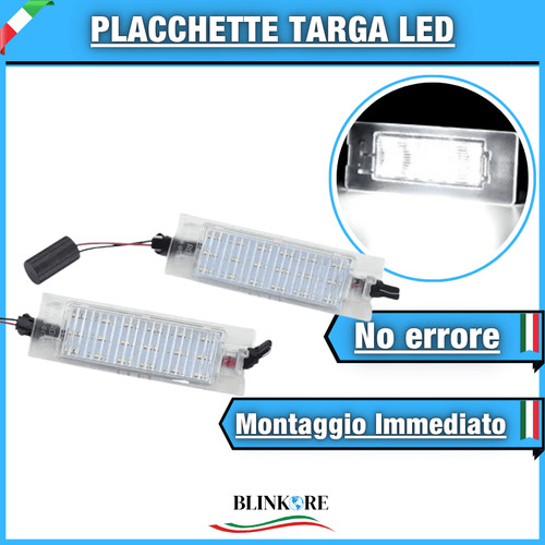 Coppia placche targa full led - coppia,