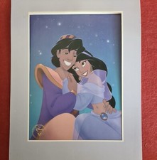 ALADDIN-LITIGRAFIA COMMEMORATIVA-DISNEY STORE-1993-OTTIMO STATO-NEW-
