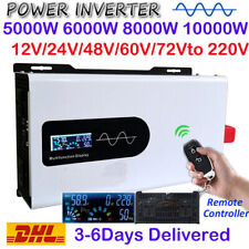 Inverter Solare Onda Sinusoidale Pura Potenza 5000W 8000W 12000W 12V 24V 48V 60V a 230V