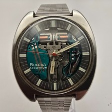 OROLOGIO DA UOMO BULOVA ACCUTRON SPACEVIEW 770 CAL:214 ELETTROMECCANICO VINTAGE SVIZZERO