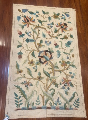 Vintage crewel embroidered - vintage,