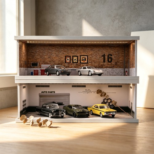 Diorama pressofuso garage - 1/43,