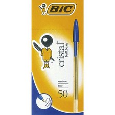  50 PENNE BIC CRISTAL MEDIE