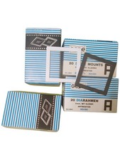 LOTTO 4X20  GEPE SLIDE MOUNTS  60X60 DIARAMEN  DIAPOSITIVE CON VETRO Art. 2601